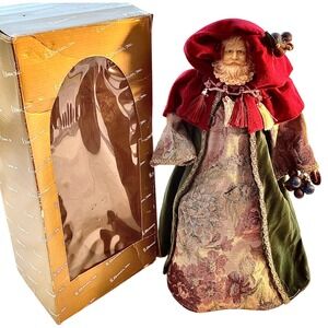 Roman Inc. Santa Claus Figurine Doll with‎ Box Christmas Holiday Decor